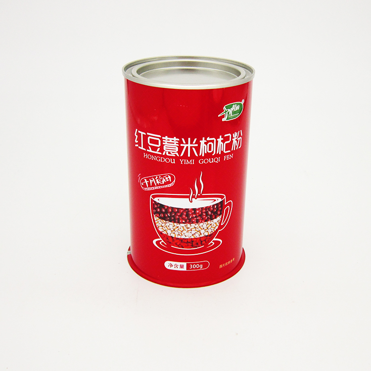 红豆薏米枸杞粉铁罐